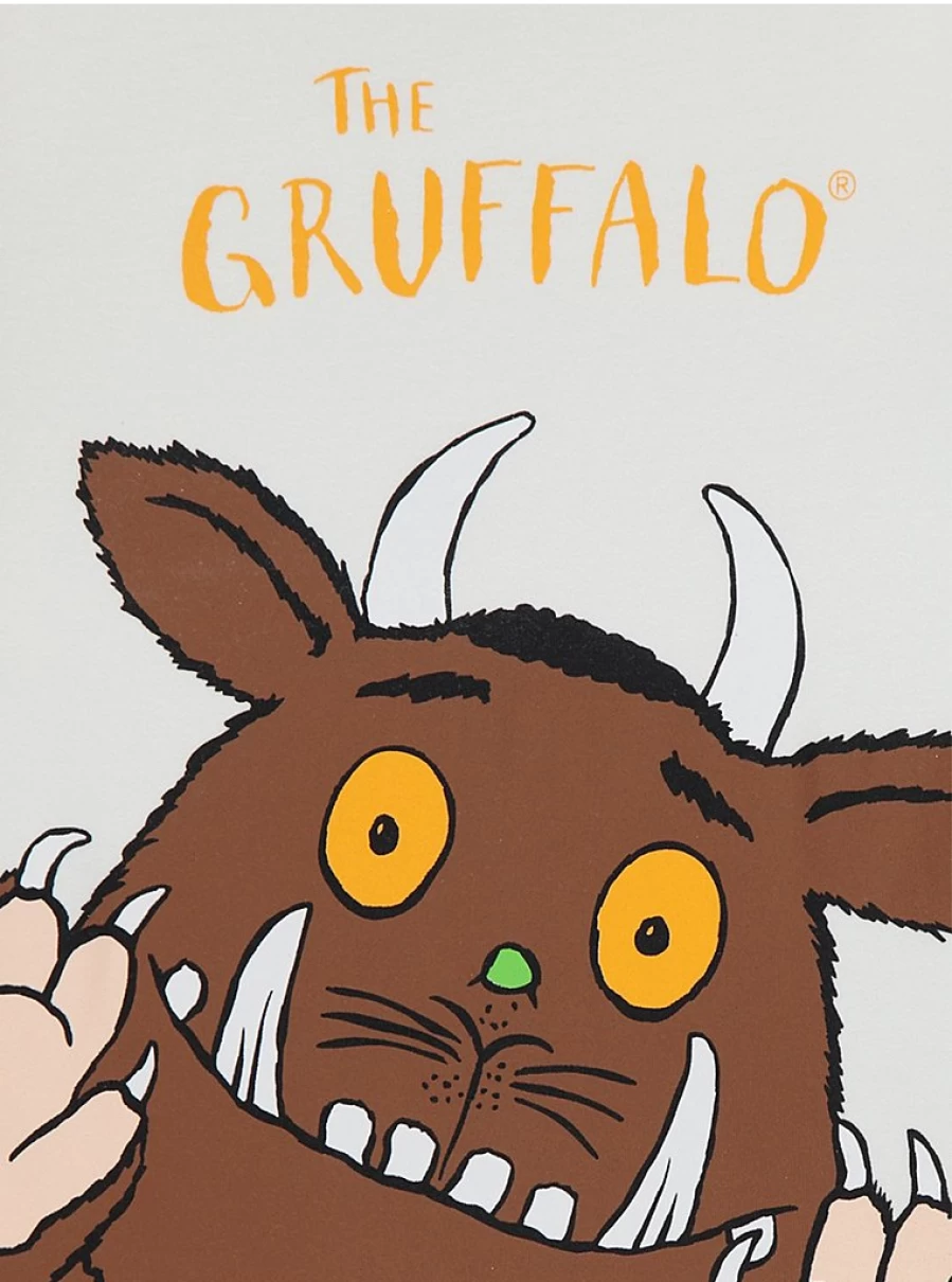 "George at Asda Kids' Gruffalo Character White Short Pyjamas | Comfortable Children's Sleepwear"