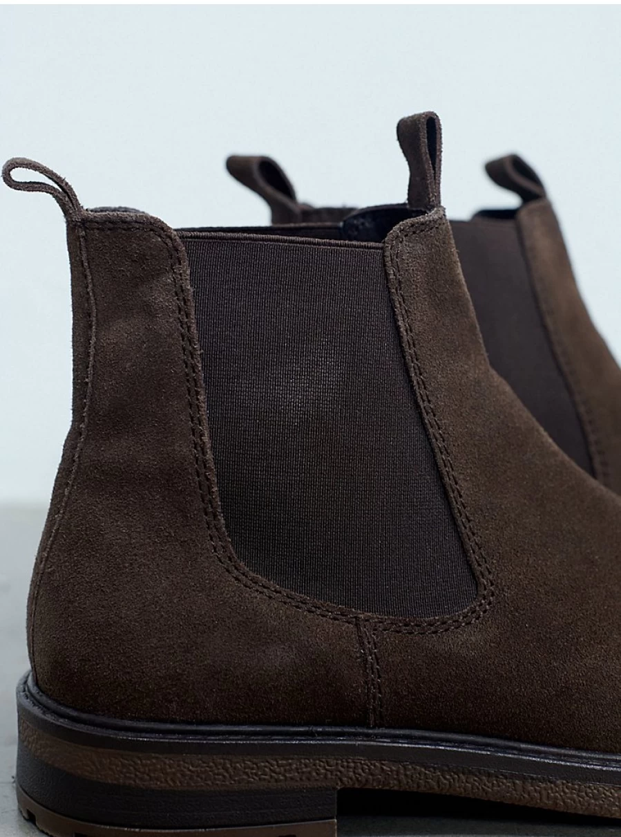 Men's Brown Suede Chelsea Boots by George at Asda – Comfortable & Stylish Studio Edit Collection