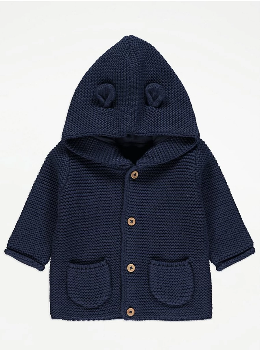 "George at Asda Boys' Navy Blue Knitted Button-Up Cardigan Review"