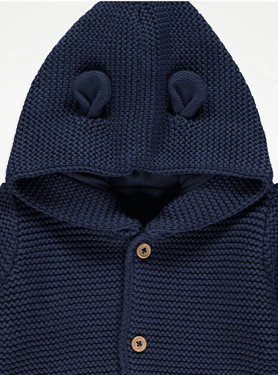 "George at Asda Boys' Navy Blue Knitted Button-Up Cardigan Review"