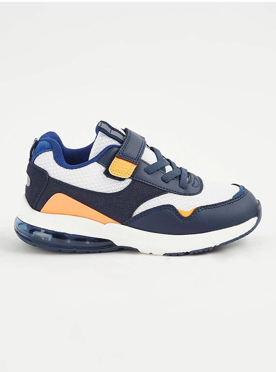 Boys Navy Colour Block Bubble Sole Trainers | George at Asda Kids Shoes