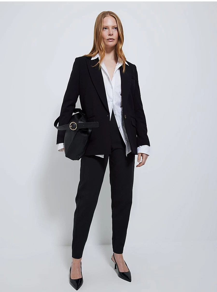 "George at Asda Women's Black Twill Tapered Trousers Review | Slim Fit Casual Pants"