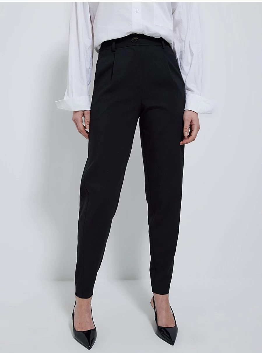 "George at Asda Women's Black Twill Tapered Trousers Review | Slim Fit Casual Pants"