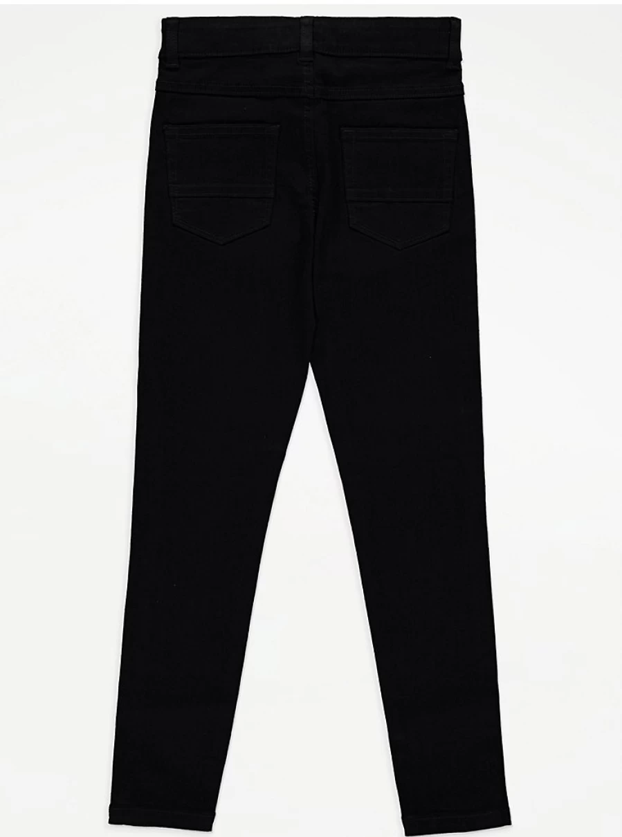 George at Asda Boys Black Super Skinny Jeans for Kids | Comfort Fit & Stylish