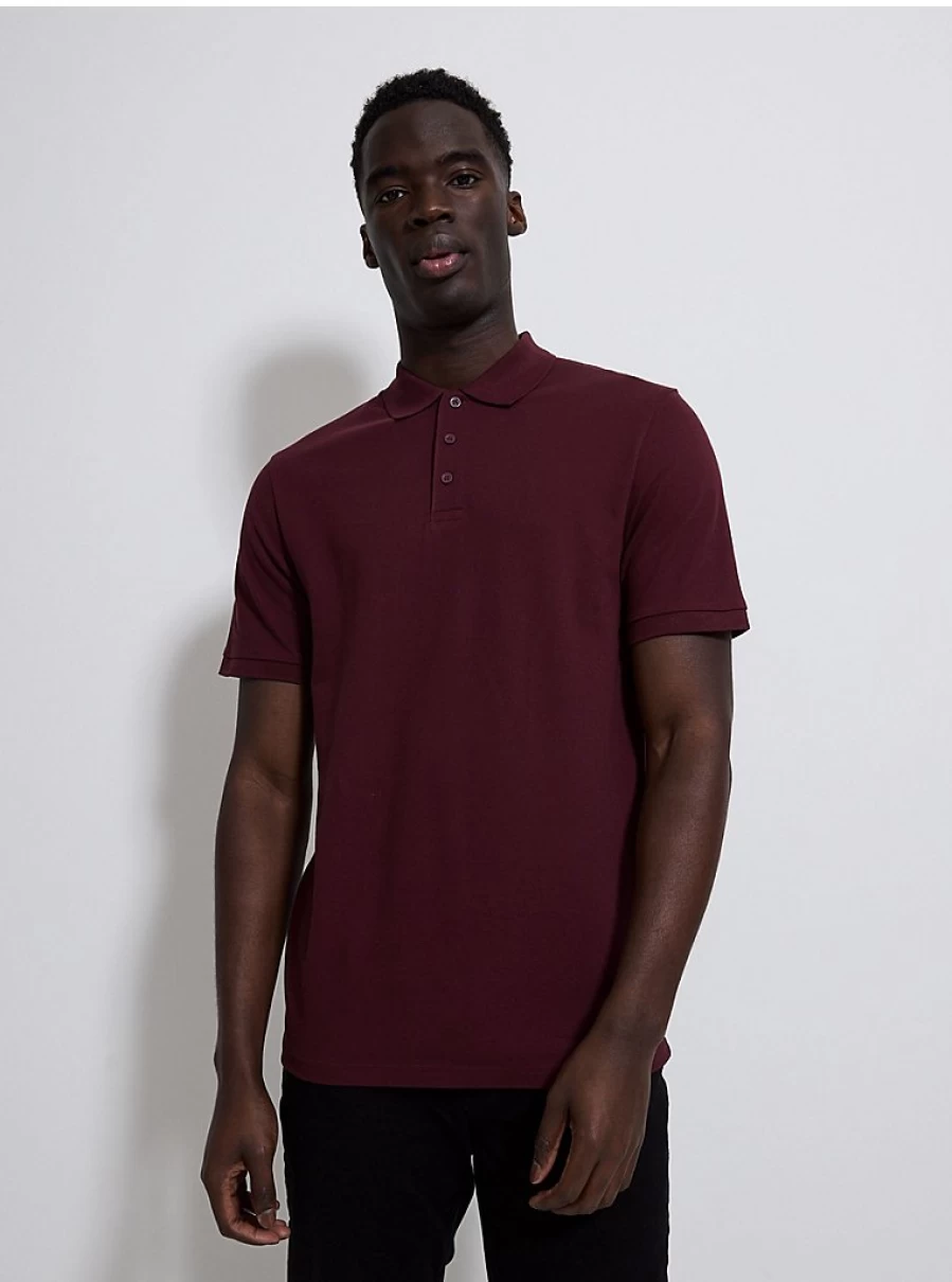 Men's Burgundy Polo Shirt Review | George at Asda | Comfort & Style