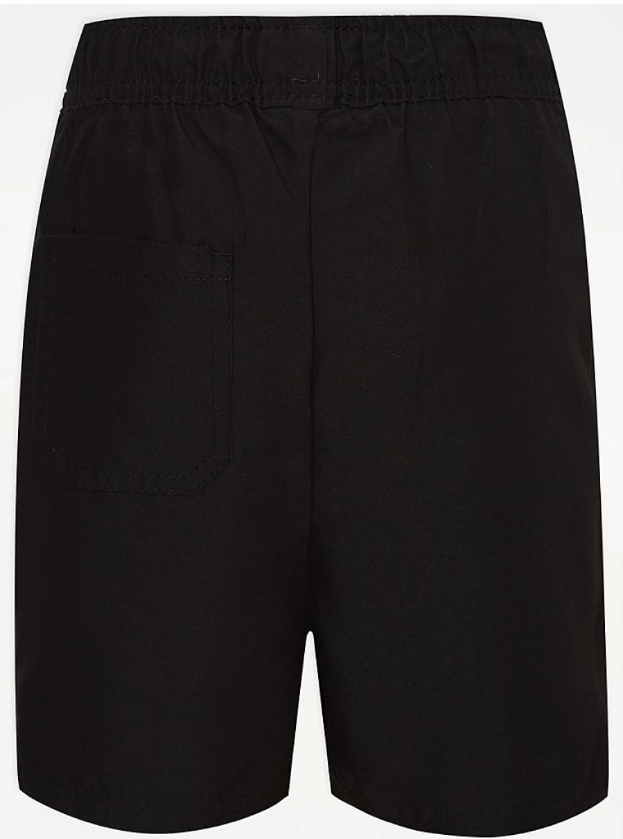 "George at Asda Boys' Black School Swim Shorts – Comfortable & Durable for Swimming"