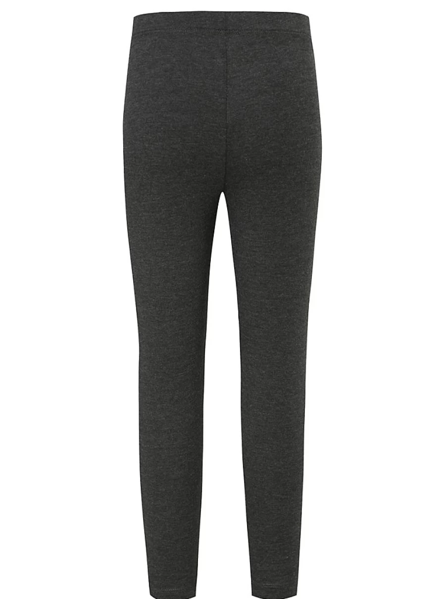 "George at Asda Girls' 2-Pack Charcoal School Leggings – Comfortable & Durable Uniform Essentials"