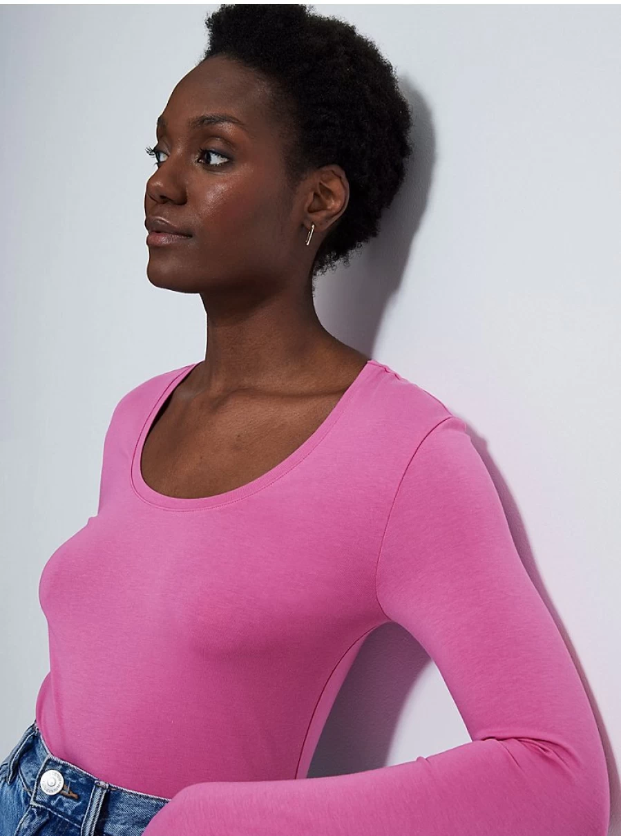 "George at Asda Women's Bright Pink Crew Neck Long Sleeve Top | Comfortable & Stylish"