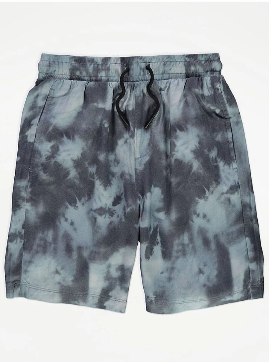 "George at Asda Boys' Blue Tie-Dye Lightweight Shirt and Shorts Set – Kids' Summer Outfit Reviews"