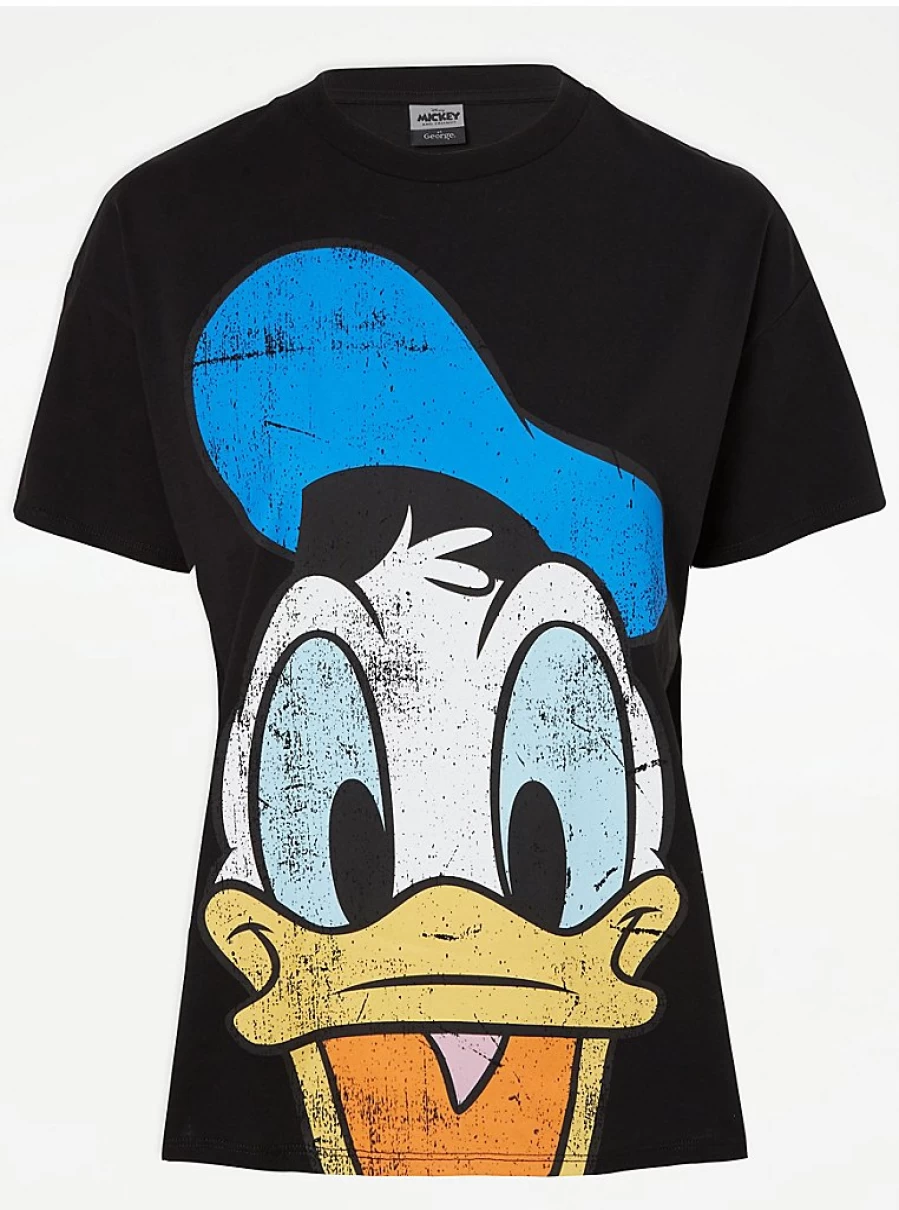 "George at Asda Kids' Disney Donald Duck Graphic Cotton T-Shirt"