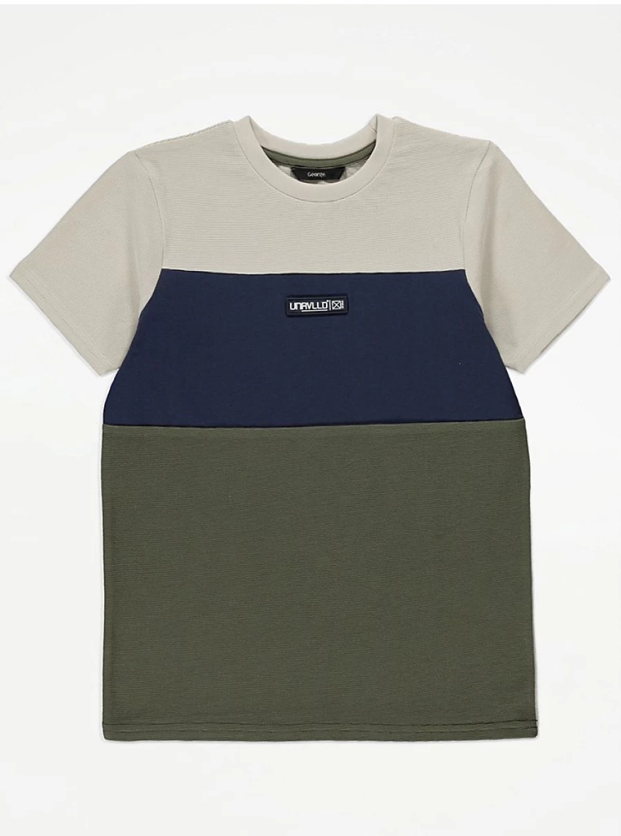 "George at Asda Boys Colour Block Striped T-Shirt – Kids' Fashion Review"
