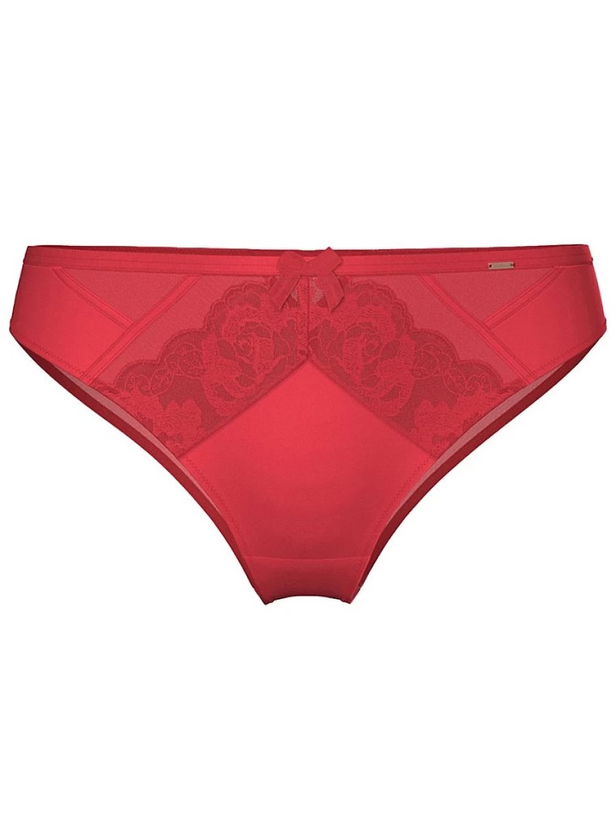 "Entice Red Rose Embroidered Brazilian Knickers Lingerie | George at Asda"