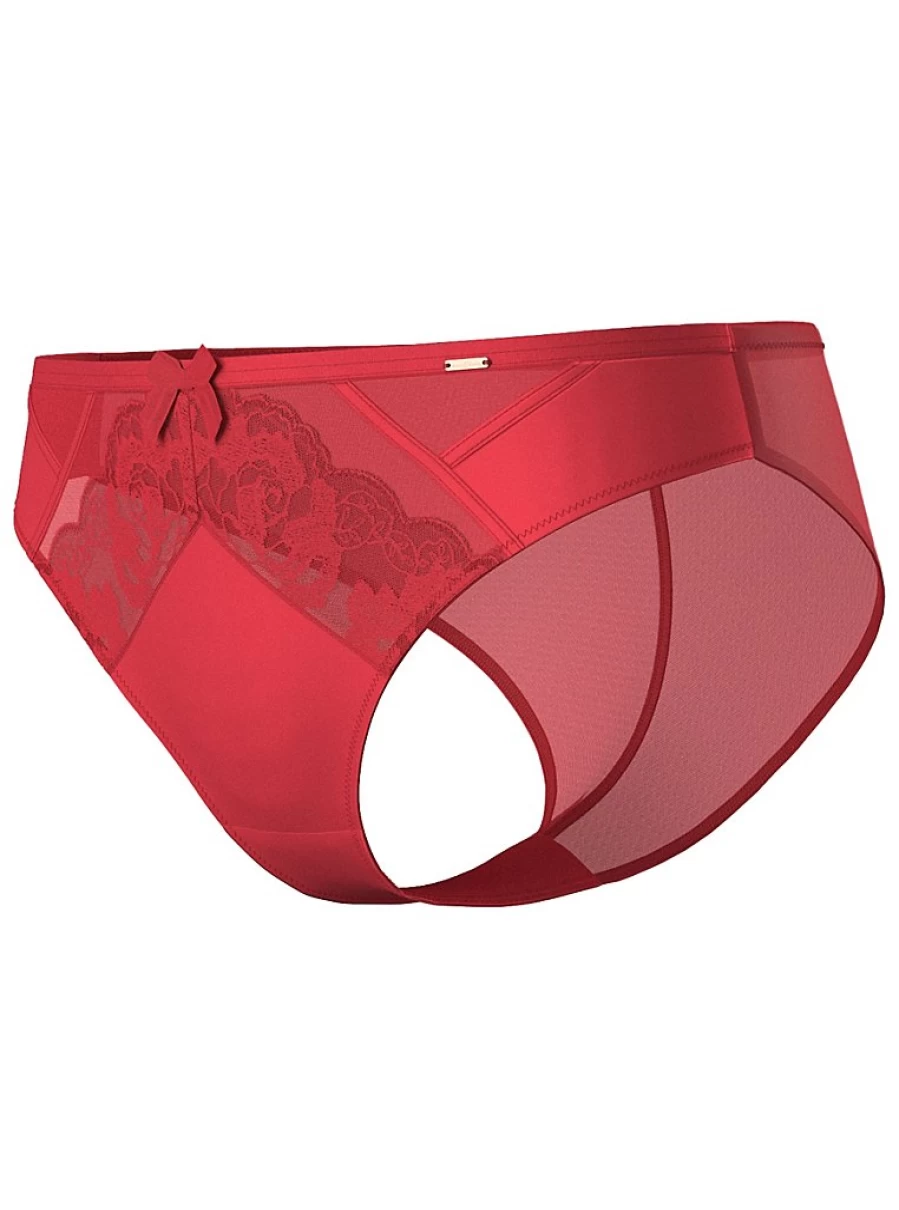 "Entice Red Rose Embroidered Brazilian Knickers Lingerie | George at Asda"