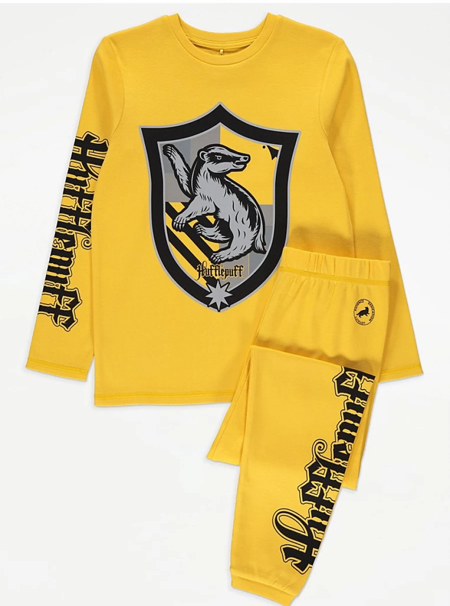"George at Asda Kids Harry Potter Hufflepuff Yellow Long Sleeve Pyjamas Review"