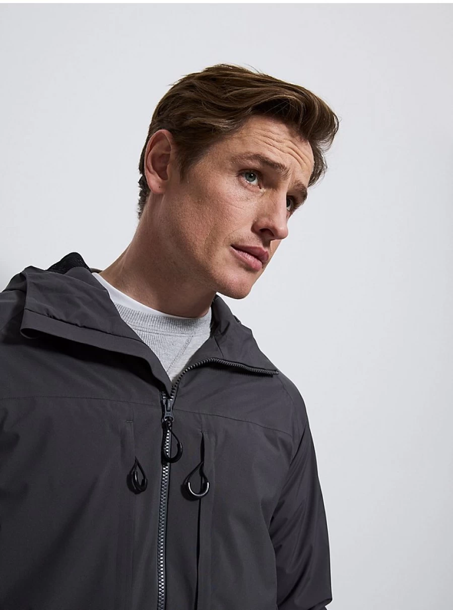 Men's Lightweight Waterproof Zip-Up Jacket by George at Asda | Charcoal Review