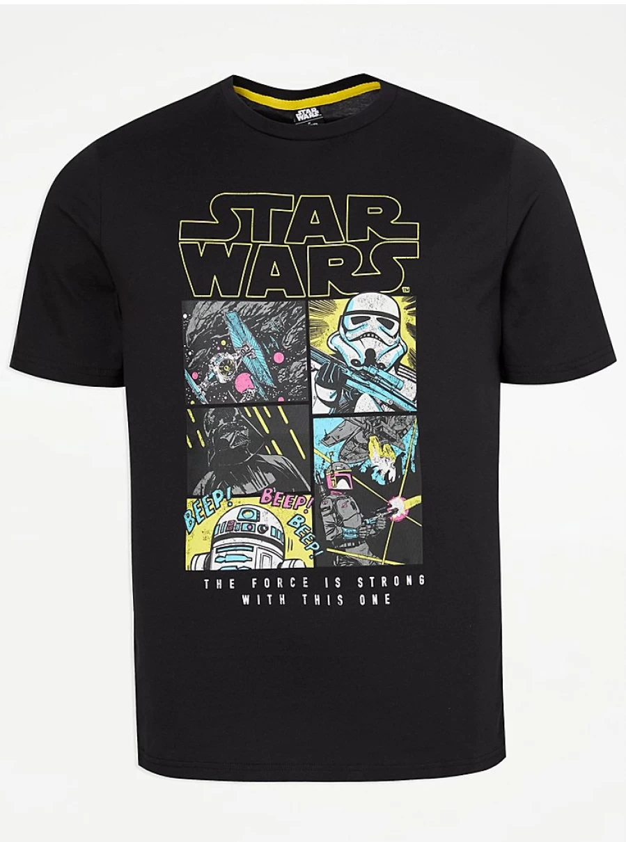 Star Wars Character Collage T-Shirt for Men | George at Asda Official Merchandise
