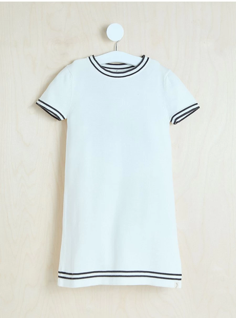 "George at Asda Billie White Stripe Edge Knitted Dress for Girls – Reviews & Style Guide"
