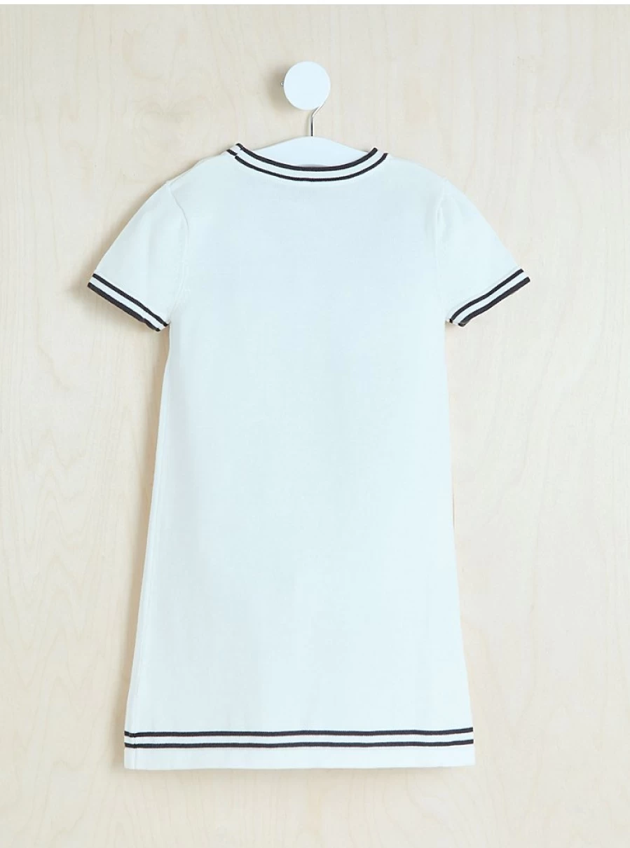 "George at Asda Billie White Stripe Edge Knitted Dress for Girls – Reviews & Style Guide"