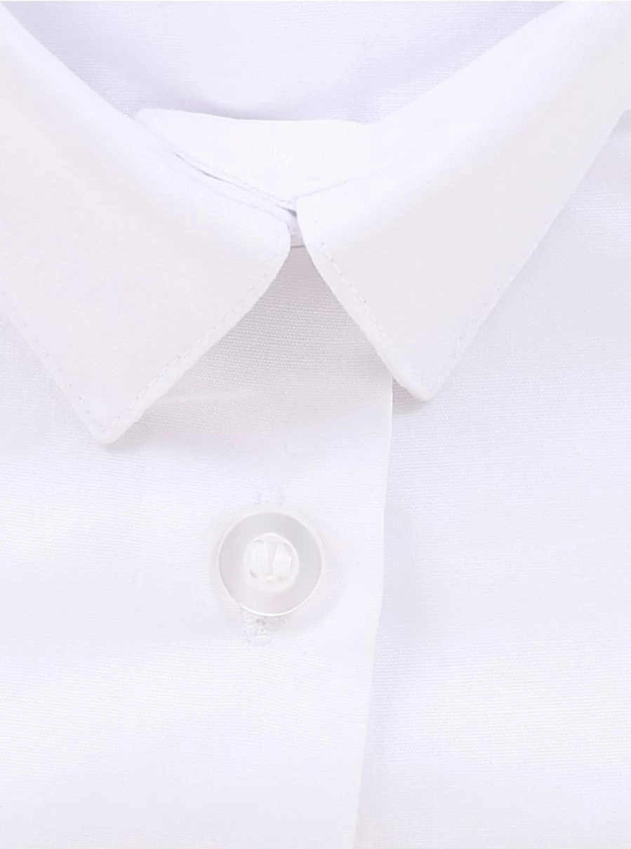 "George at Asda Girls' 2-Pack White Short Sleeve School Shirts for Uniform"