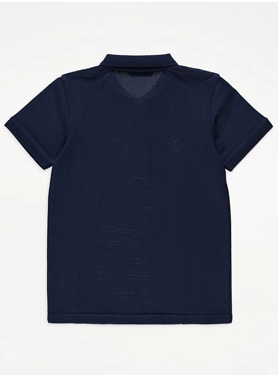 "George at Asda Boys Navy Zip Panel Polo and Shorts Outfit Set – Kids' Casual Wear Review"