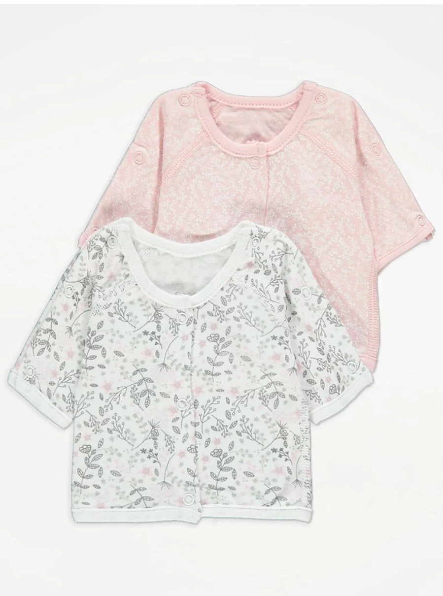 "George at Asda Pink Premature Baby Jacket 2 Pack – Soft Newborn Outerwear Set"