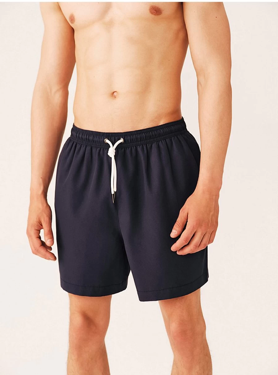 Men's Navy Solid Color Swim Shorts by George at Asda | Comfort & Style
