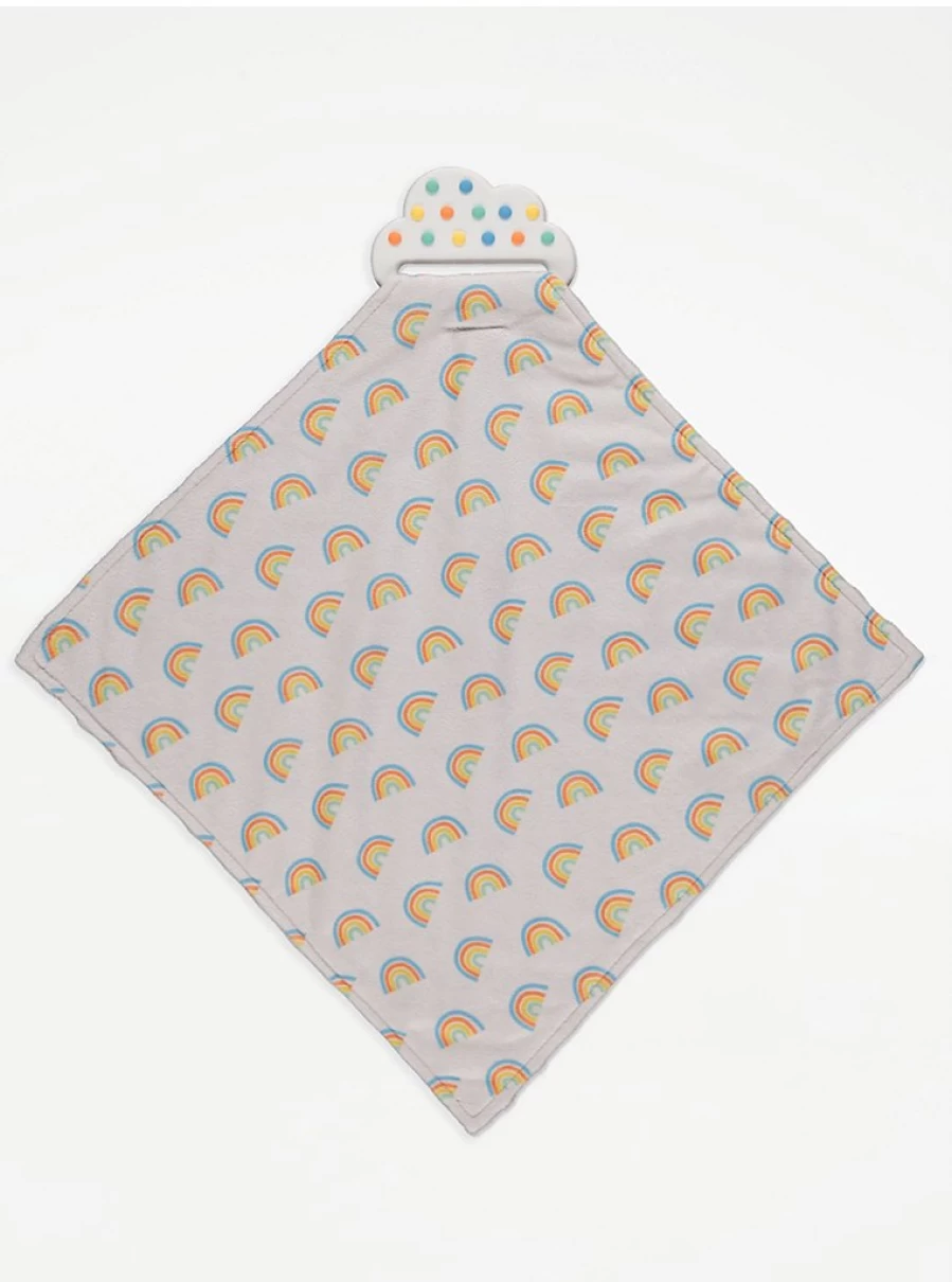 George at Asda Rainbow Cloud Silicone Teether for Babies - Soothing Comforter & Gum Relief Toy