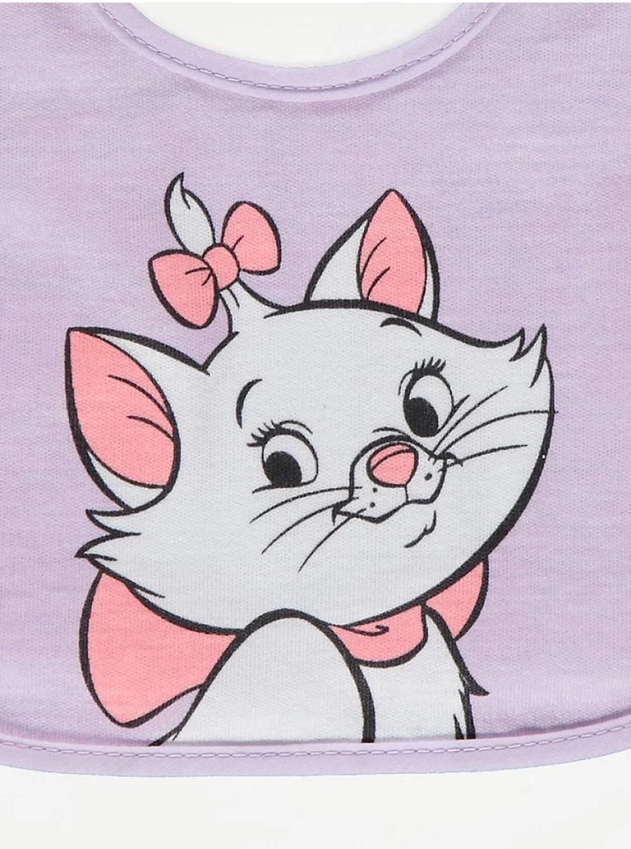 George at Asda Disney Baby Bibs 5-Pack - Soft, Absorbent Feeding Bibs for Infants with Fun Character Designs