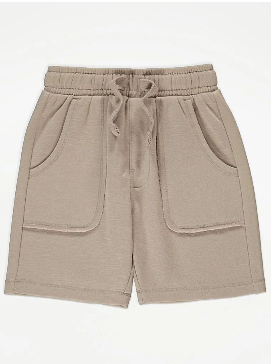 George at Asda Boys' Stone Jersey Bermuda Shorts | Comfortable Kids' Summer Shorts