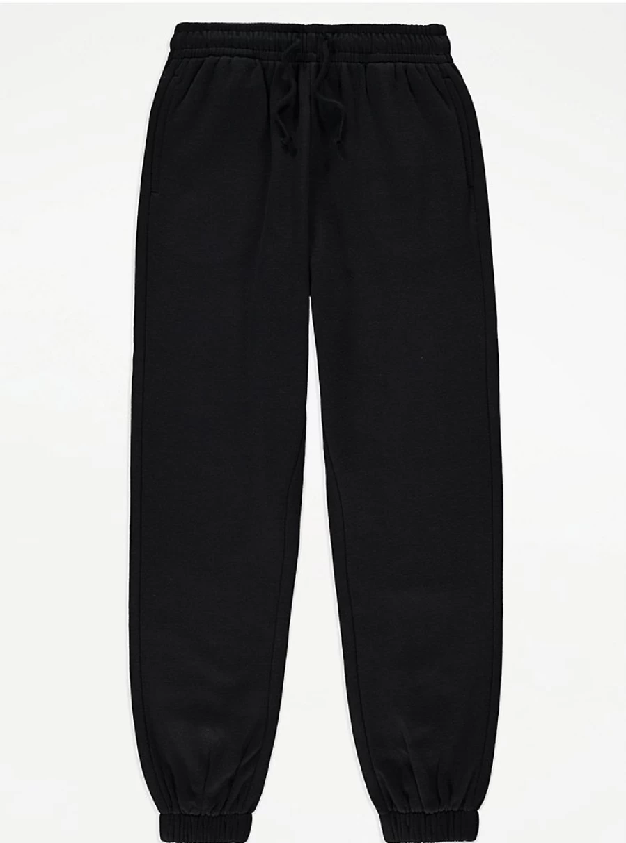 "George at Asda Kids Black Fleece-Lined Joggers - Warm & Comfortable Winter Pants Review"
