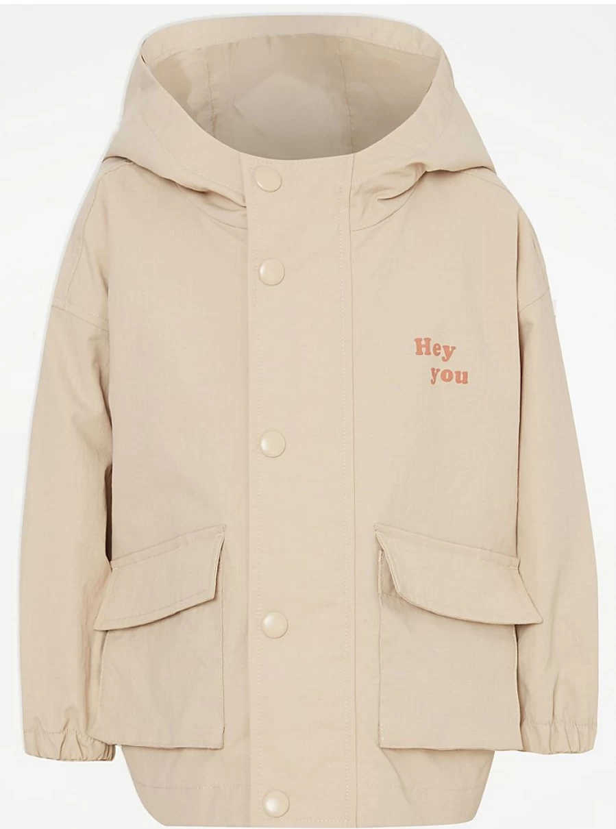 "George at Asda Boys' Lightweight Oversized Jacket – Unique Stone Design One Of A Kind"