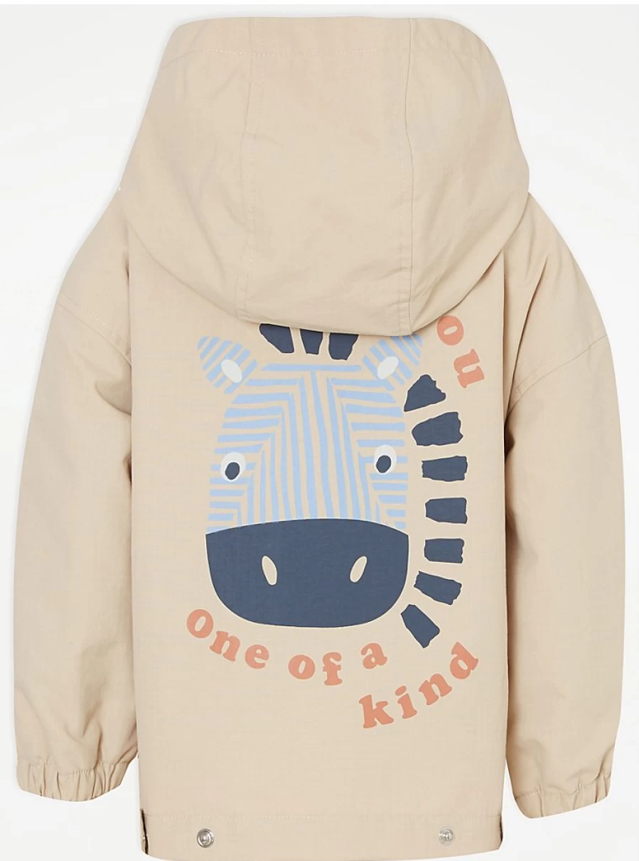 "George at Asda Boys' Lightweight Oversized Jacket – Unique Stone Design One Of A Kind"